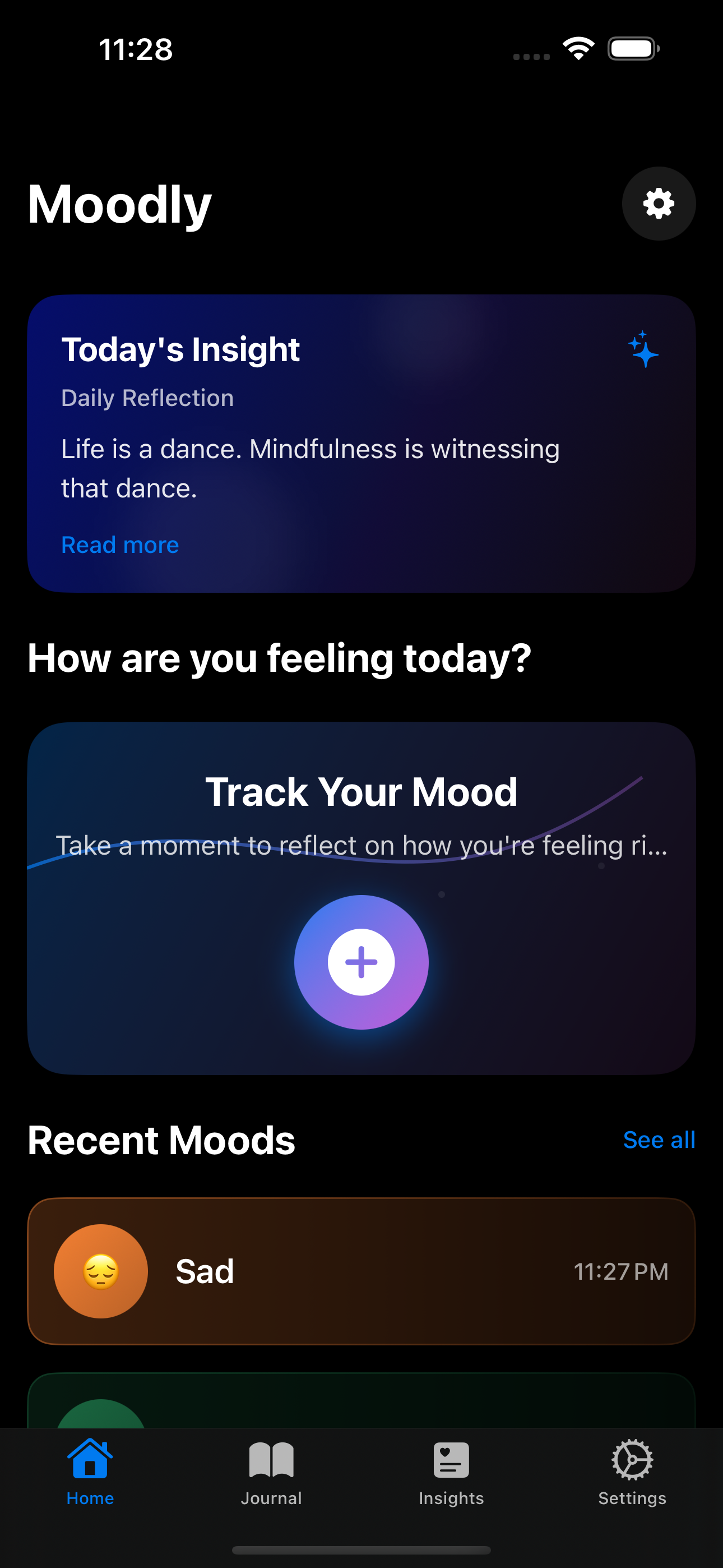Moodly App Screenshot