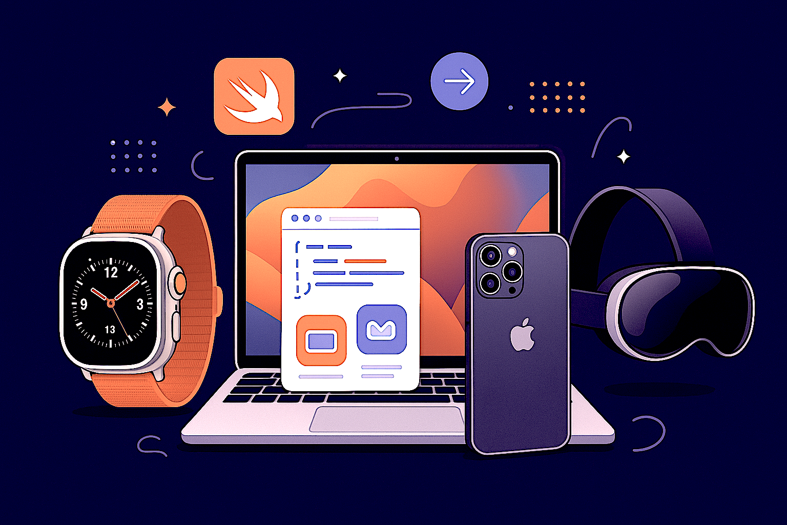 Apple ecosystem development illustration